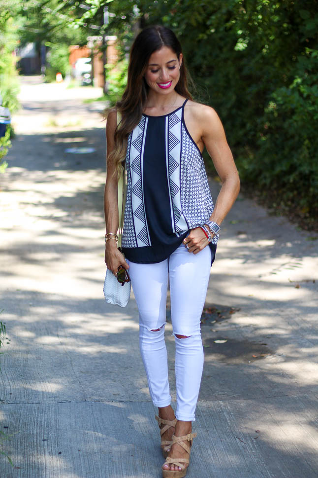 Black and White Top | adoubledose.com