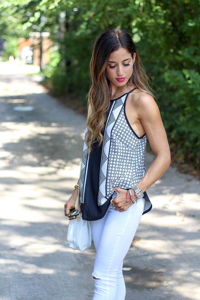 Black and White Top | adoubledose.com