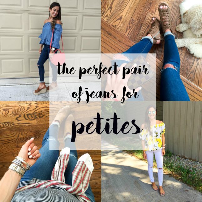 The Perfect Jeans For Petites | adoubledose.com