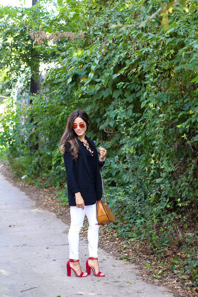 White Jeans: Styled Two Ways | adoubledose.com