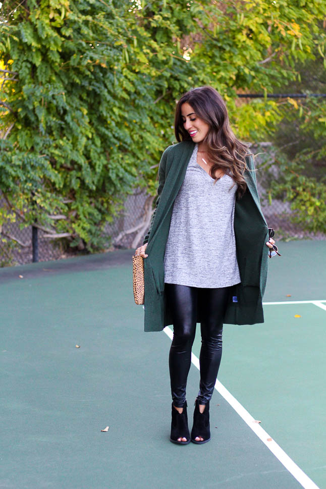 Cozy Olive Cardigan | adoubledose.com