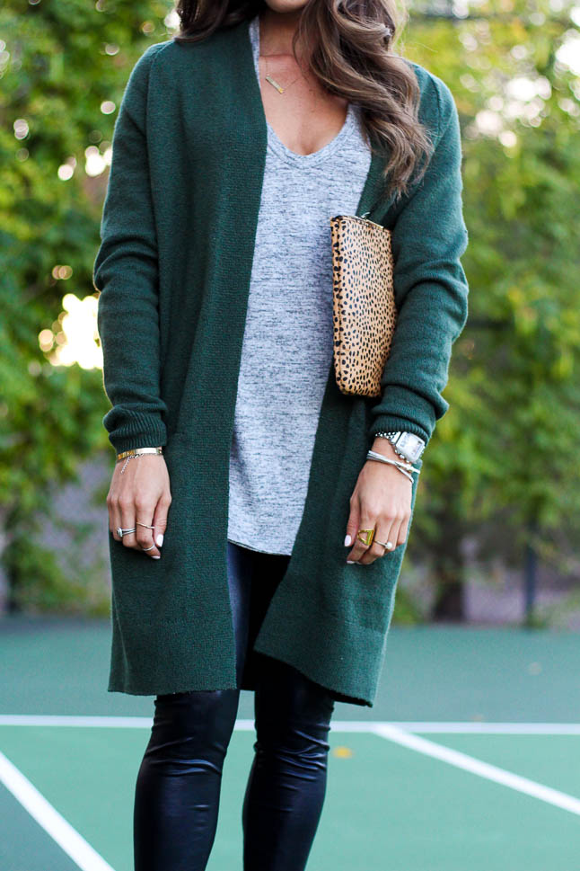 Cozy Olive Cardigan | adoubledose.com