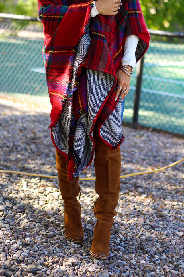 Plaid Reversible Cape | adoubledose.com