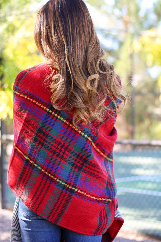 Plaid Reversible Cape | adoubledose.com