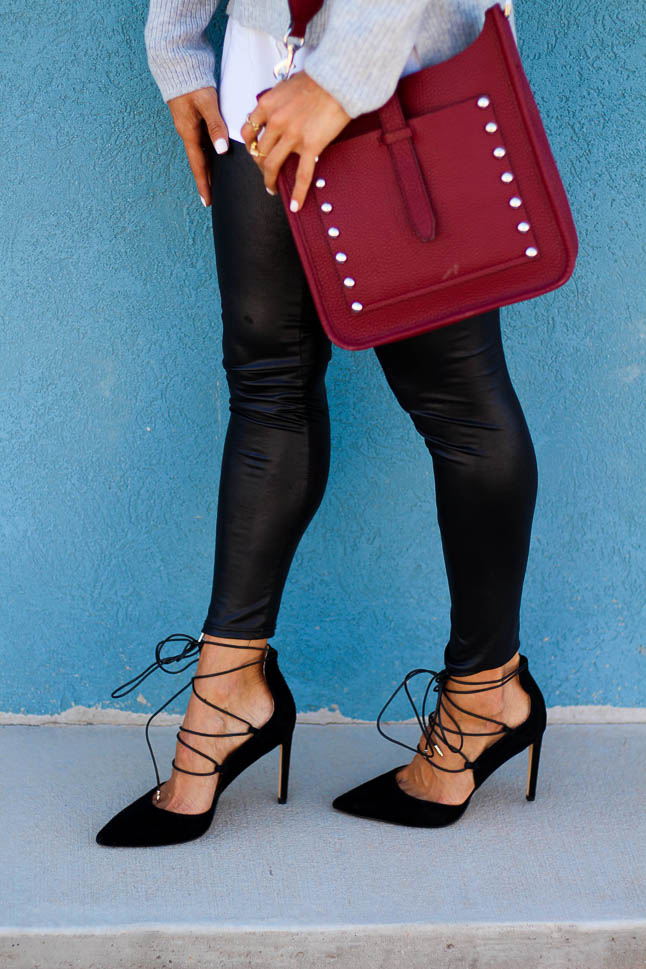 Black Lace Up Pumps | adoubledose.com