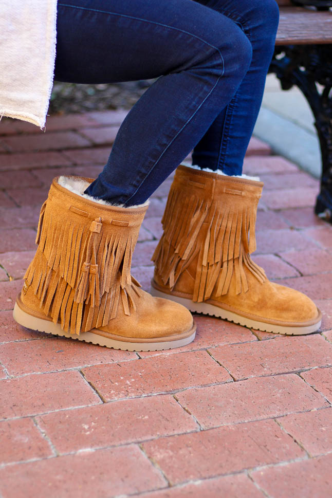 koolaburra by ugg fringe boots