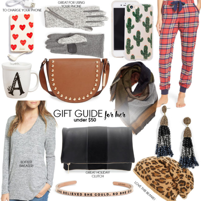 Gift Guide: FOR HER under $50