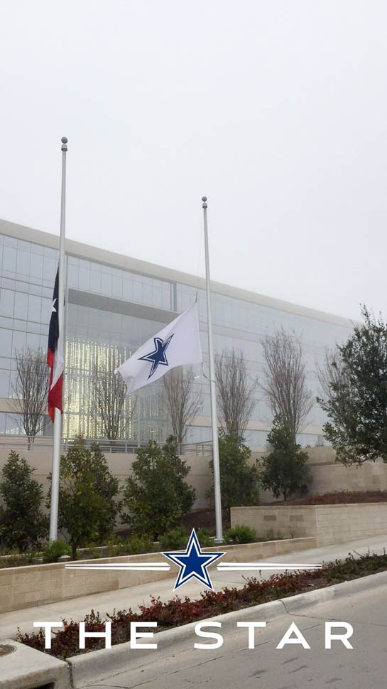 AT&T Stadium - The star outside the Dallas Cowboys Locker Room