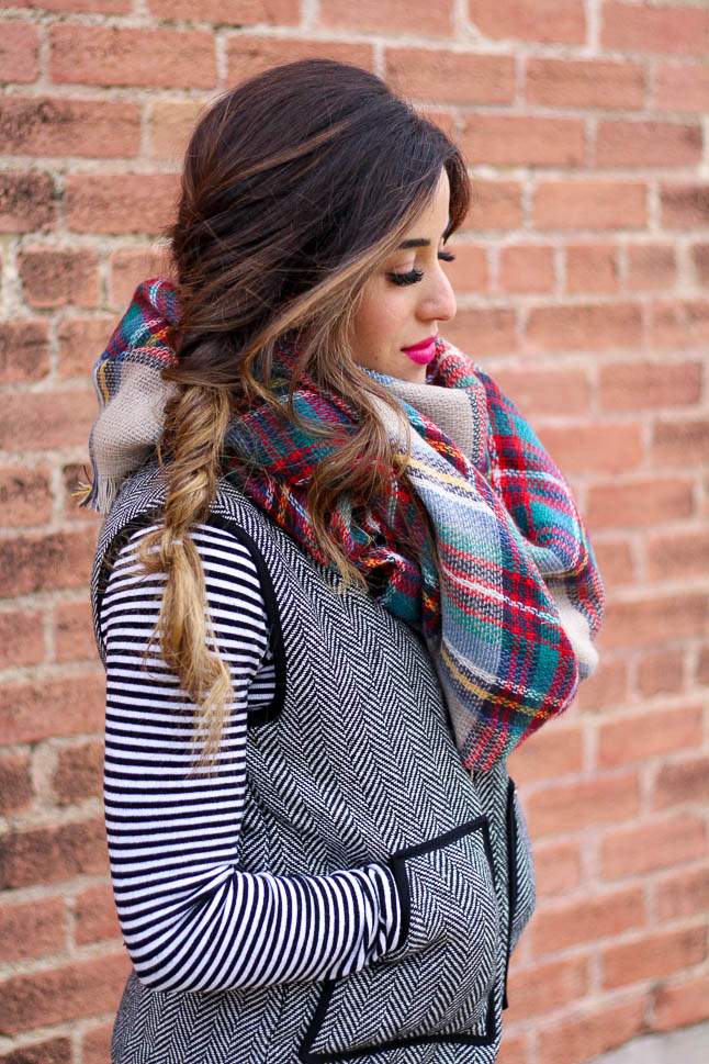 How to Mix Prints with Plaid and Herringbone | adoubledose.com