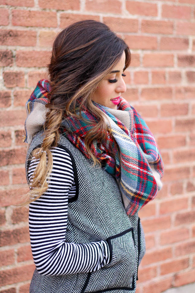 How to Mix Prints with Plaid and Herringbone | adoubledose.com