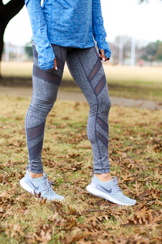 Grey Mesh Leggings | adoubledose.com