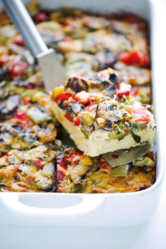 Double Dose of Fitness - egg casserole dish| adoubledose.com