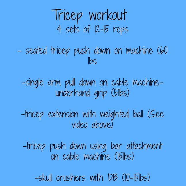 Double Dose Of Fitness- Tricep Workout | adoubledose.com