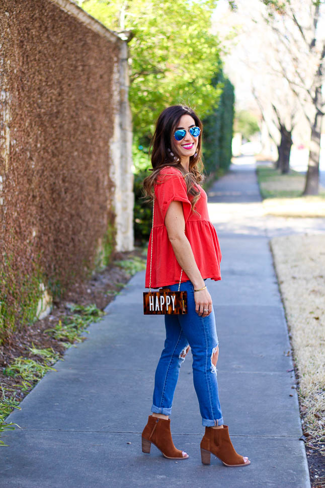 Bright Peplum Tee | adoubledose.com