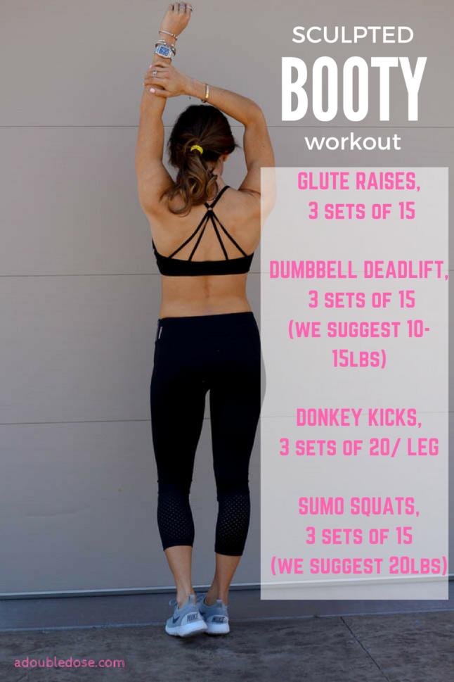 Booty Workout- A Double Dose Of Fitness | adoubledose.com