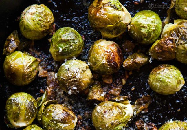 Roasted Brussels Sprouts - A Double Dose Of Fitness | adoubledose.com