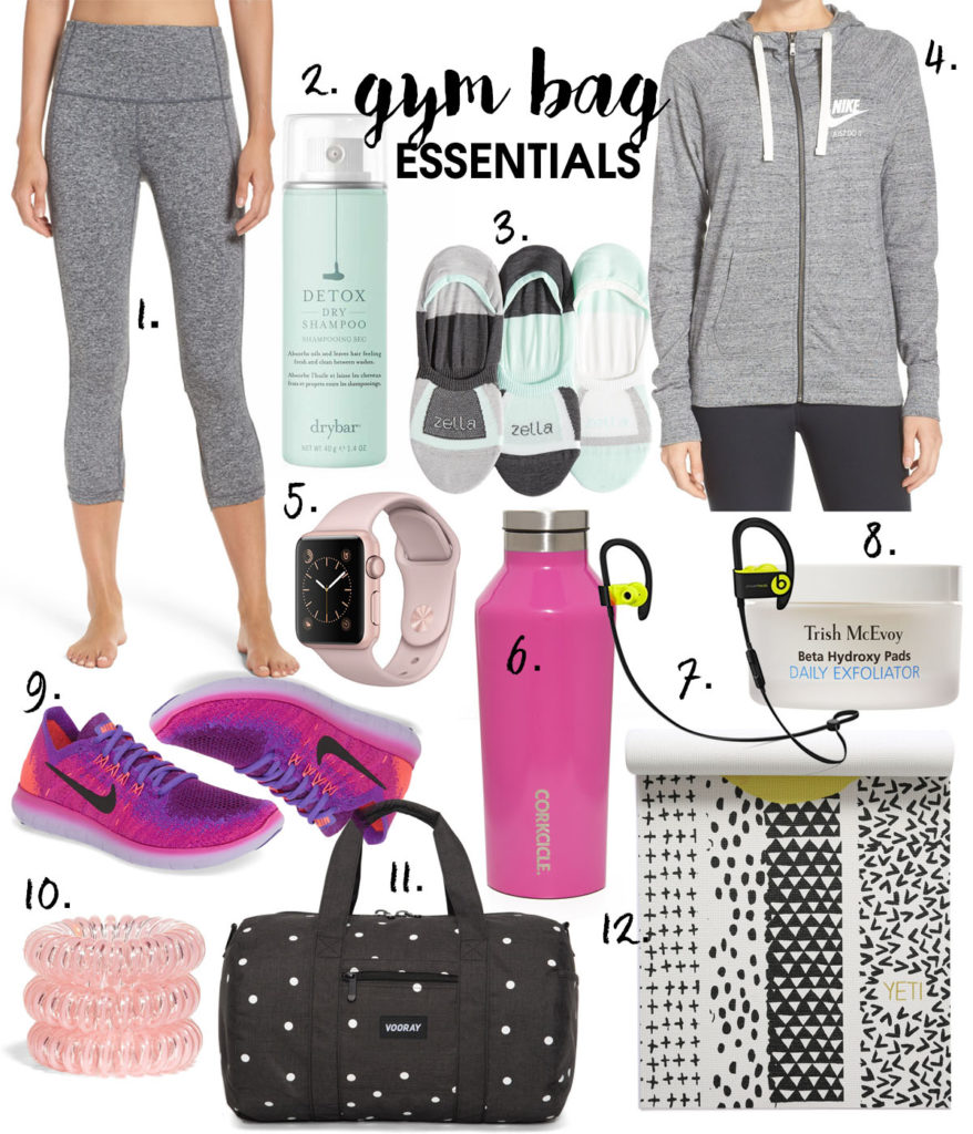 Gym Bag Essentials | adoubledose.com