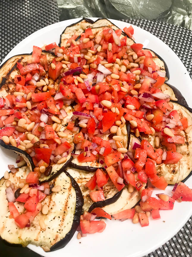 Eggplant with Tomatoes and Onions | adoubledose.com