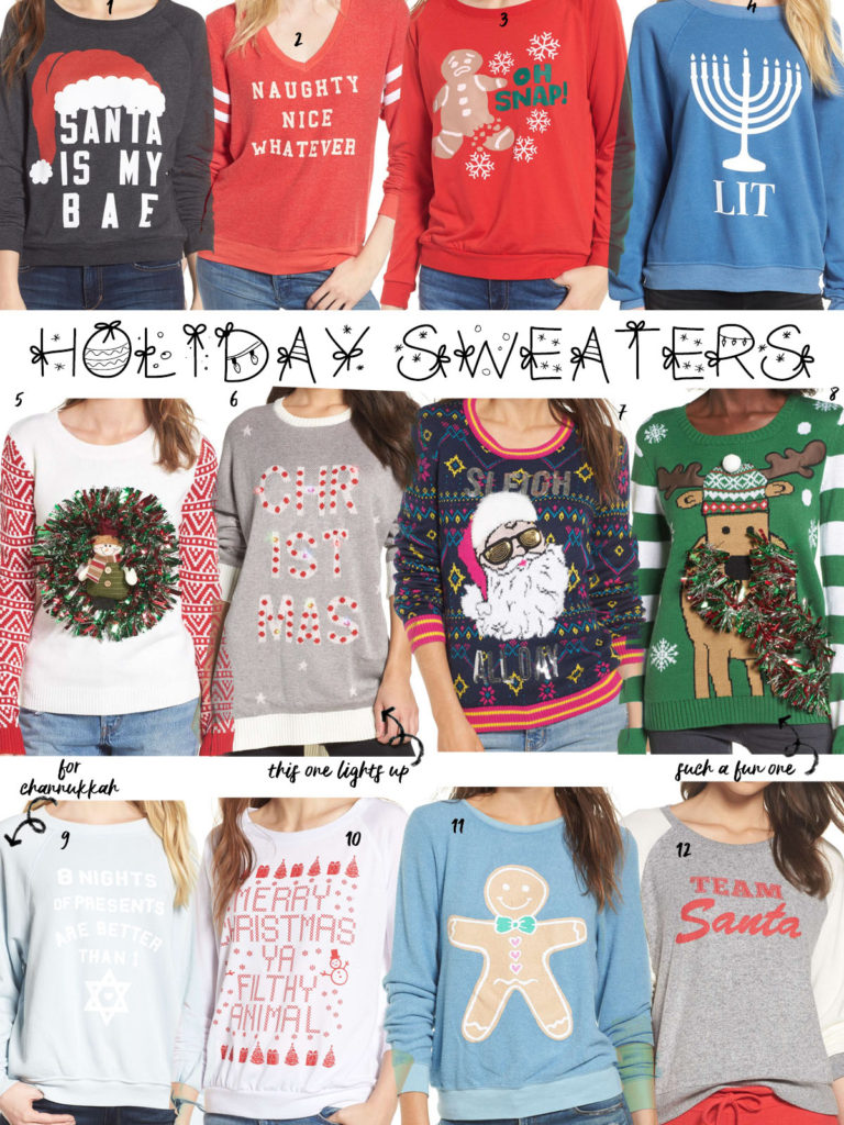 Holiday Sweaters | adoubledose.com
