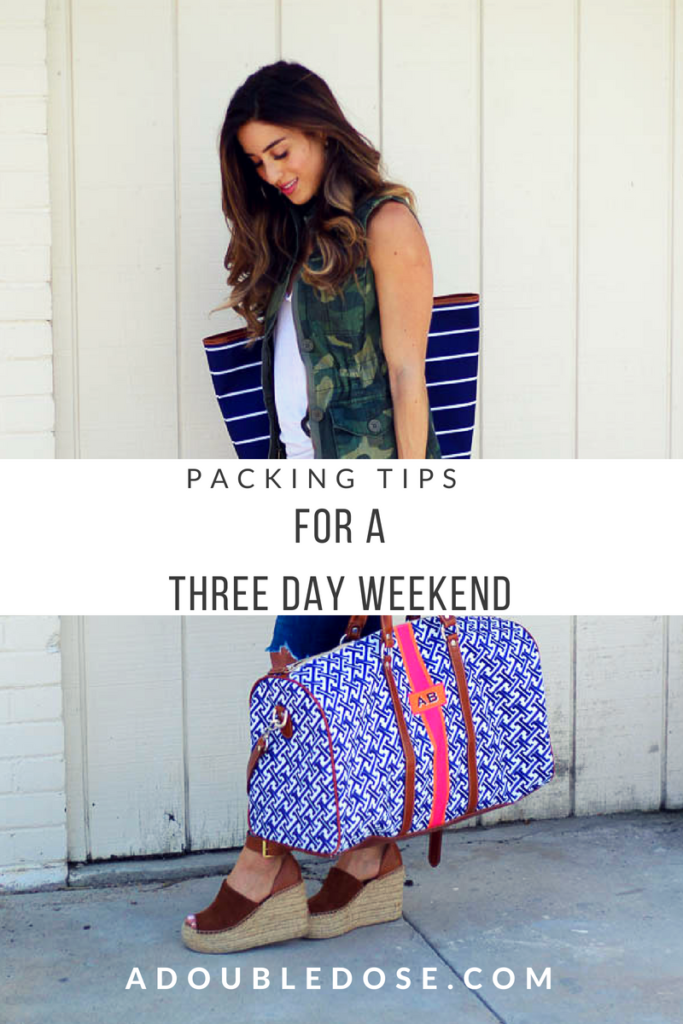 Packing Tips For A Three Day Summer Weekend | adoubledose.com