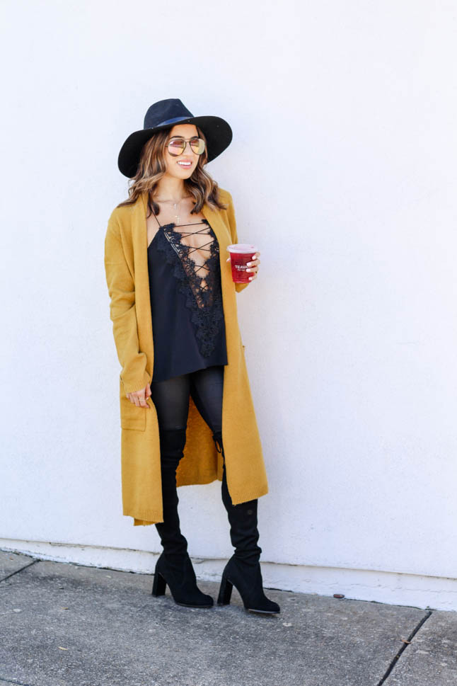 How To Style A Duster Cardigan For Petites | adoubledose.com