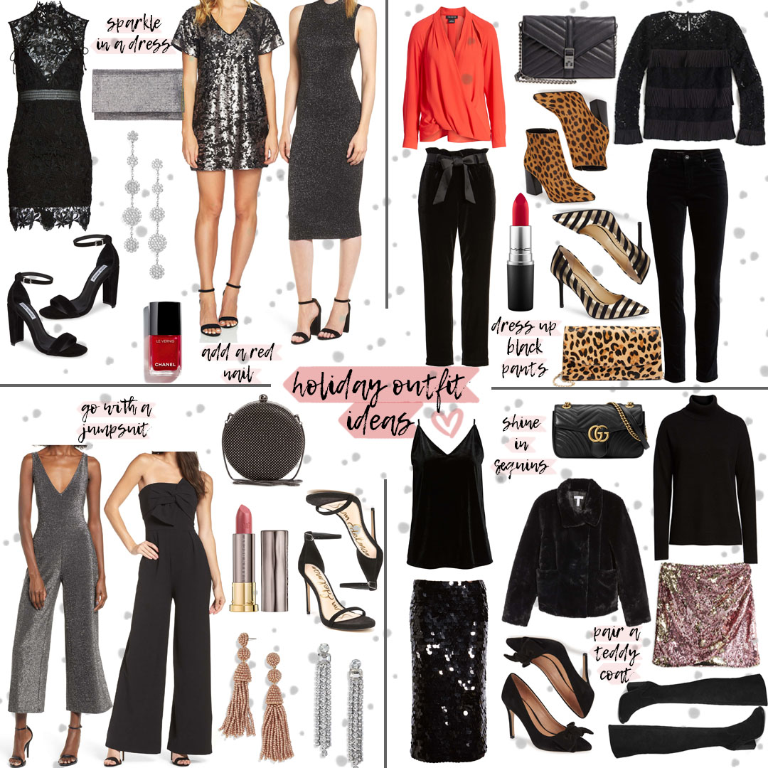 Four Holiday Party Outfit Ideas | adoubledose.com