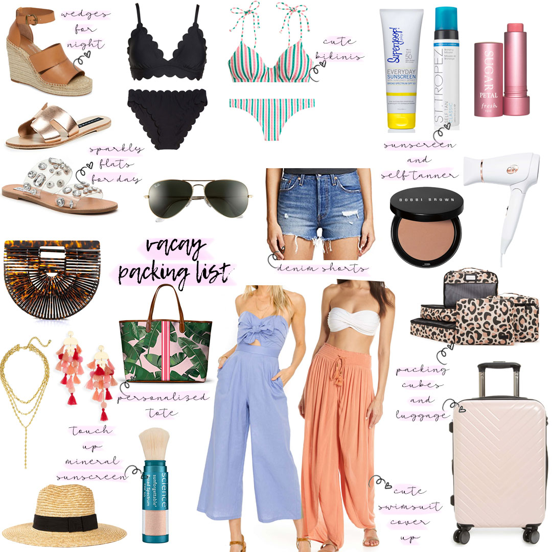 Vacation Packing List For Spring | adoubledose.com