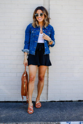 How To Dress Up A Denim Jacket | adoubledose.com