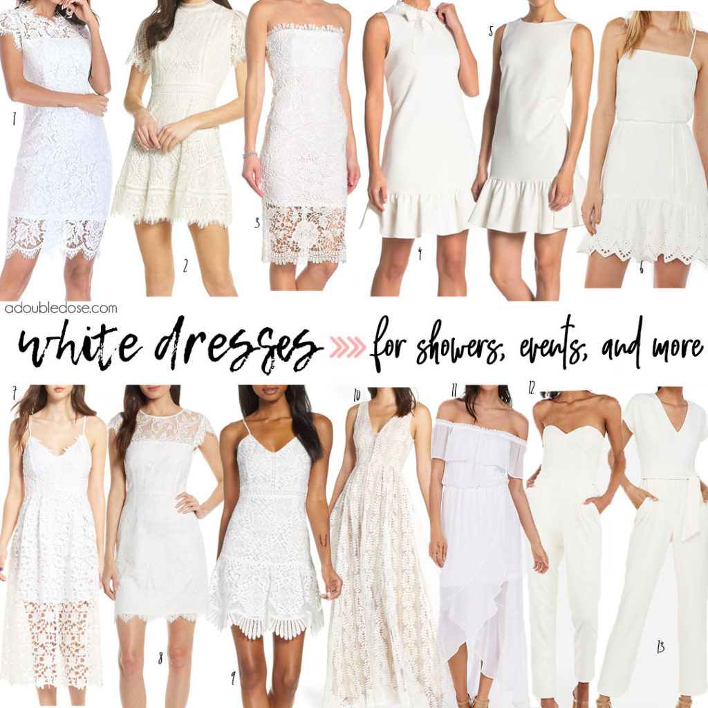 White Dresses for Bridal Events 2019 | adoubledose.com
