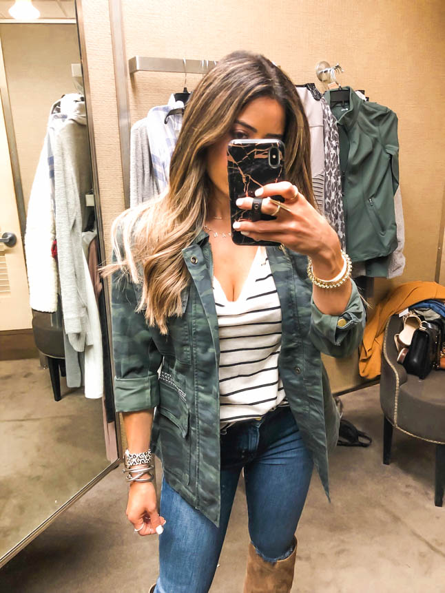 lifestyle and fashion bloggers Alexis and Samantha Belbel of aodubledose.com sharing what they bought at the Nordstrom Anniversary Sale 2019: activewear, booties, designer jeans, leather jacket, basic tees, cardigans, home decor