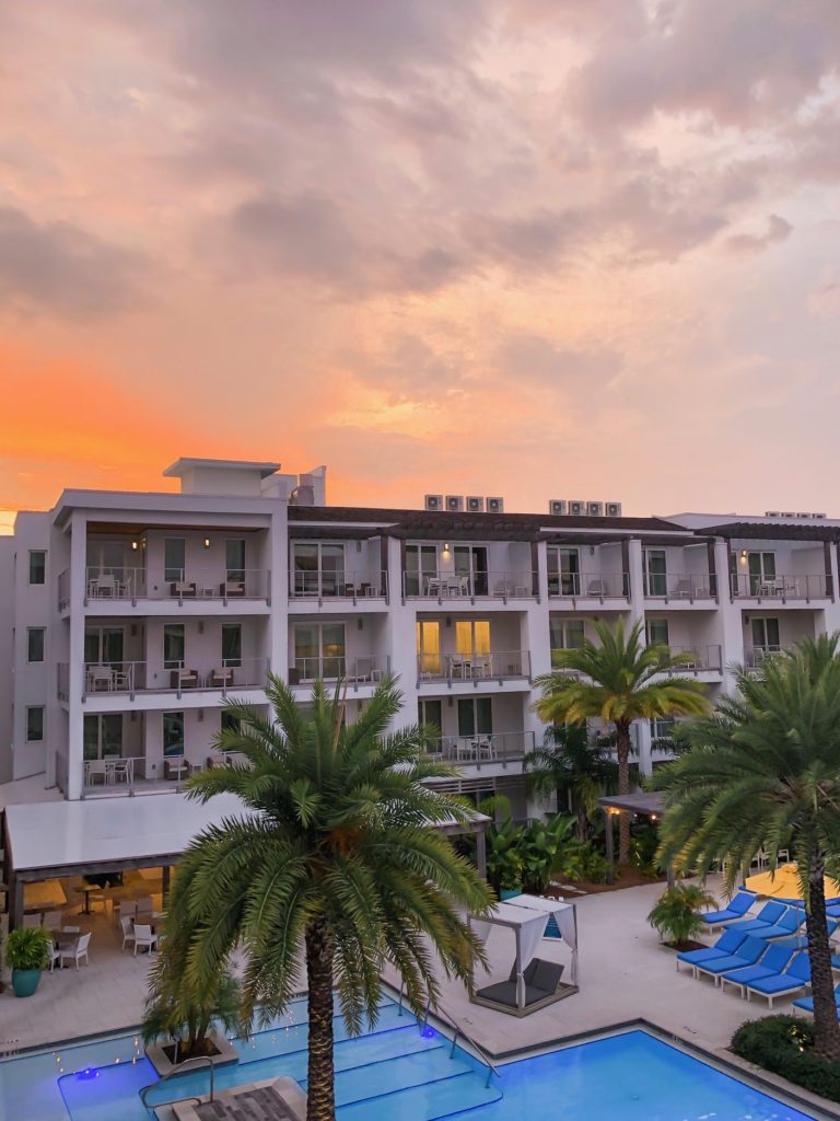 our stay at The Pointe on 30A- a luxurious full service resort on 30A -brand new : lifestyle and fashion bloggers alexis and samantha belbel of a double dose share their review of The Pointe On 30A : the pool, beach, room, and more