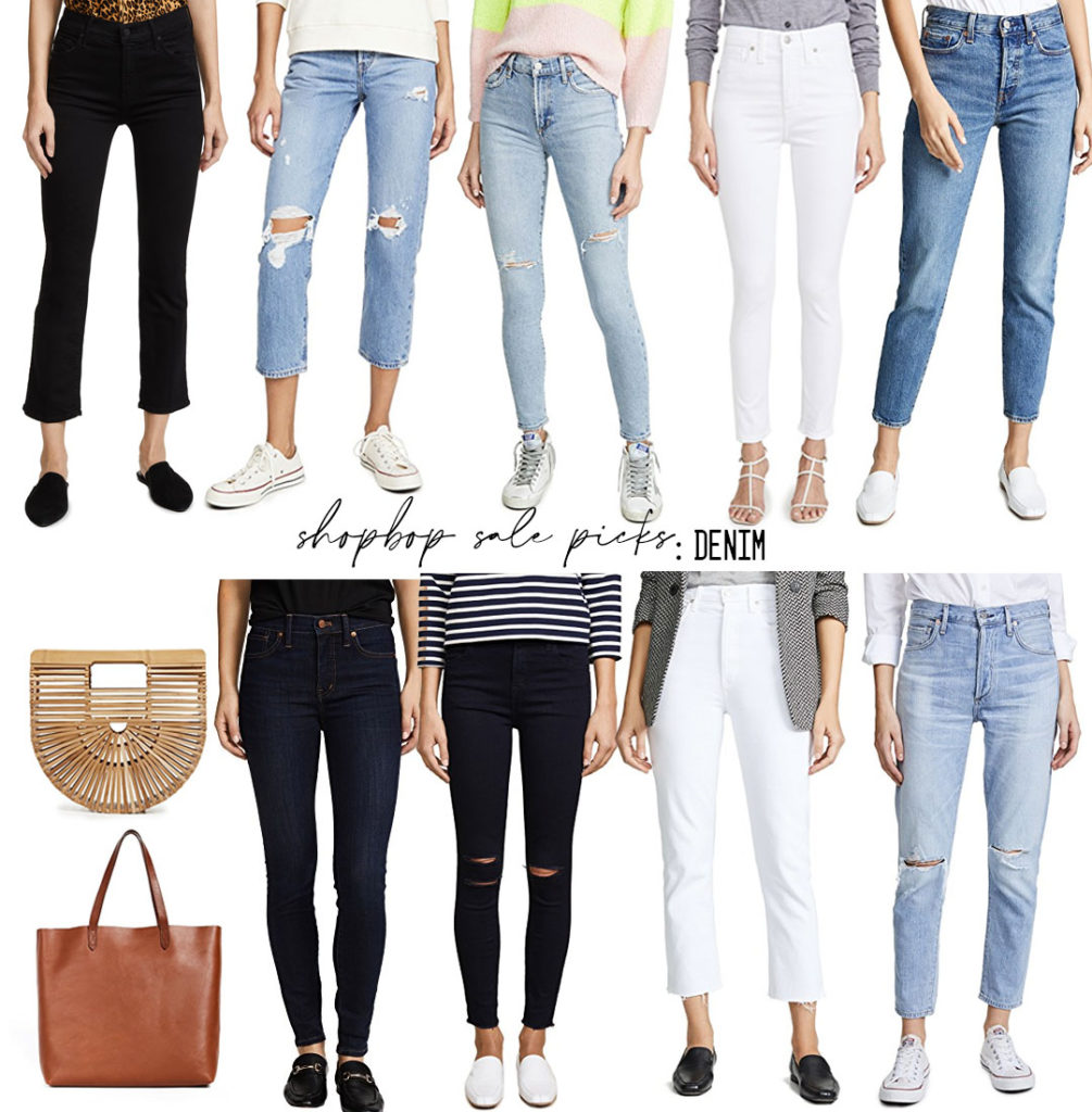 lifestyle and fashion blogger alexis belbel sharing her picks from the shopbop spring event sale: agold denim shorts, chloe espadrille wedges, madewell denim jacket, sam edelman loafers and more | adoubledose.com