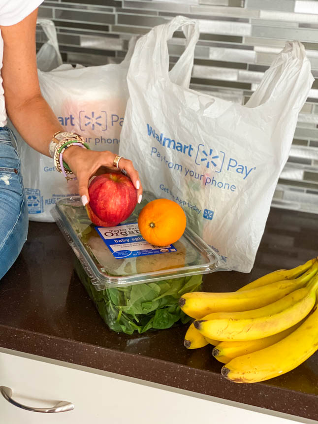 lifestyle and fashion blogger alexis belbel sharing our must haves from walmart's online grocery pickup and delivery and how it works | adoubledose.com