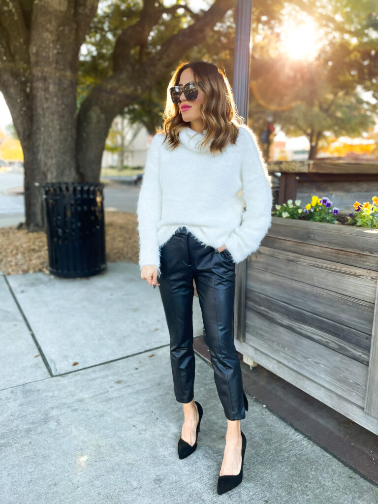 HOW TO STYLE YOUR LIQUID LEATHER PANTS, NYE OUTFIT IDEAS