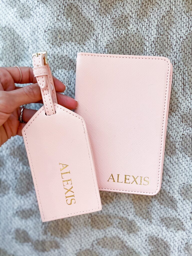 lifestyle and fashion bloggers alexis and samantha belbel share bridesmaids gift idea including stackable rings, personalized passport covers, and more | adoubledose.com