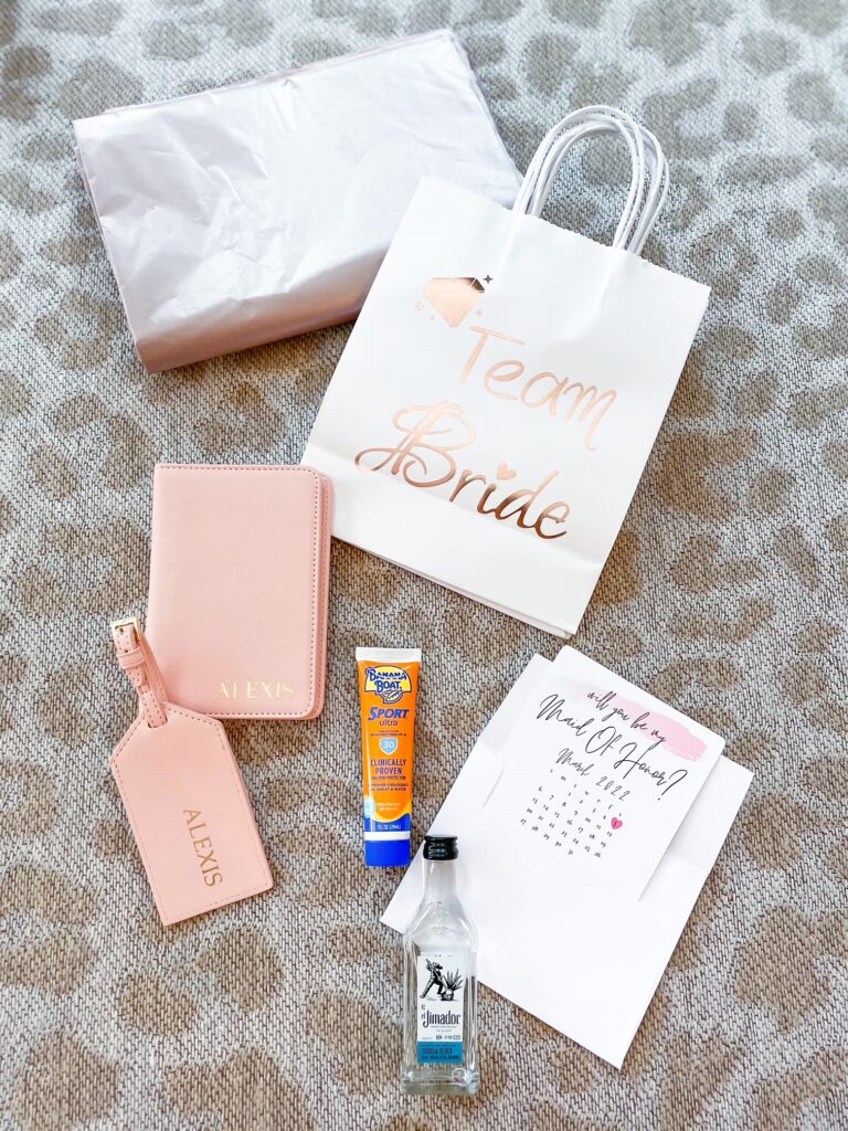 lifestyle and fashion bloggers alexis and samantha belbel share bridesmaids gift idea including stackable rings, personalized passport covers, and more | adoubledose.com