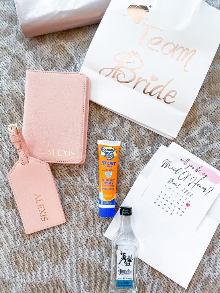 lifestyle and fashion bloggers alexis and samantha belbel share bridesmaids gift idea including stackable rings, personalized passport covers, and more | adoubledose.com