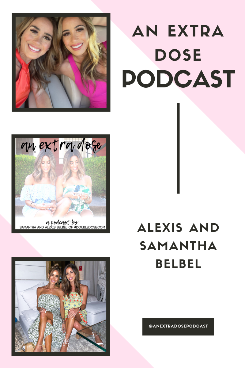 Lifestyle and fashion bloggers Alexis and Samantha Belbel share their experiences with eyebrow lamination, natural remedies for headaches, and their recent amazon favorites on their podcast, An Extra Dose.
